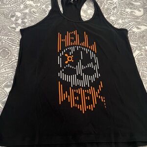 Orangetheory Black and Orange Tank Top